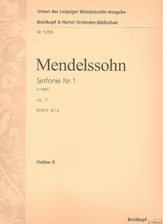 Sinfonie c-Moll Nr.1 op.11 fr Orchester Violine 2