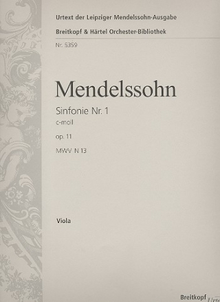 Sinfonie c-Moll Nr.1 op.11 fr Orchester Viola