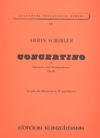 Concertino op.49 fr Klarinette und Streichorchester fr Klarinette und Klavier