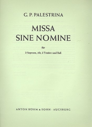 Missa sine nomine  fr gem Chor (SSATTB) a cappella Partitur
