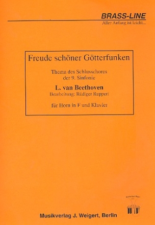 Freude schner Gtterfunken fr Horn in F und Klavier