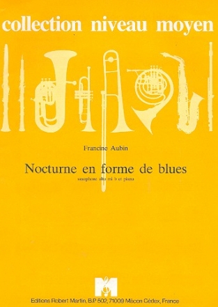 Nocturne en forme de Blues pour saxophone alto et piano