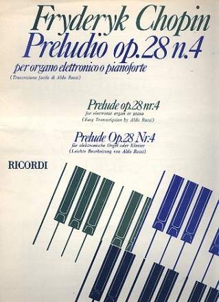 Prelude op.28,4 fr E-Orgel oder Klavier (erleichterte Ausgabe)