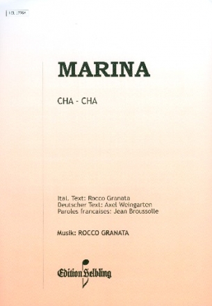 Marina Cha-Cha fr Akkordeon mit unterlegtem Text (dt/it/fr)