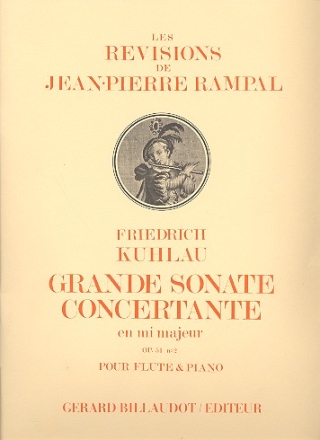 GRANDE SONATE CONCERTANTE MI MAJEUR OP.51,2 POUR FLUTE ET PIANO RAMPAL, J.-P., ED.