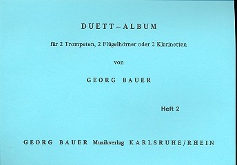 Duett-Album Band 2 fr 2 Trompeten (Flgelhrner, Klarinetten) Spielpartitur