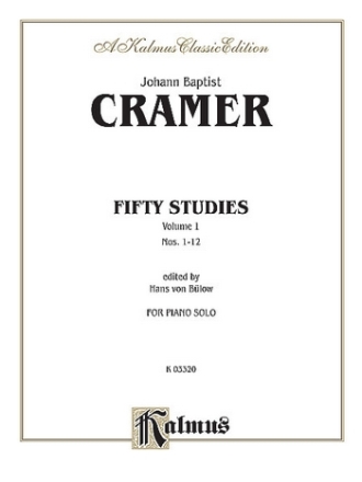 50 STUDIES VOL.1 (NOS.1-12) FOR PIANO SOLO BUELOW, H. VON, ED.