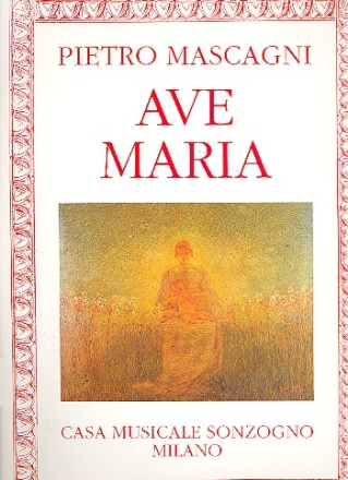 Ave Maria aus Cavalleria rusticana per canto, harmonium, pianoforte (arpa)