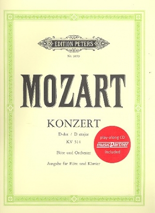 Konzert D-Dur KV314 fr Flte und Orchester (+CD) fr Flte und Klavier