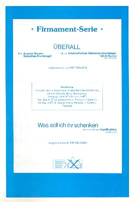 berall  und  Was soll ich ihr schenken: fr Salonorchester