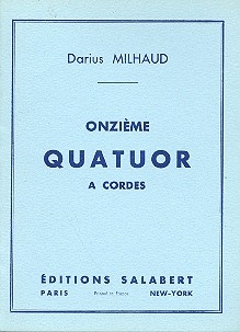 QUATUOR A CORDES NO.11 OP.232 PARTITION DE POCHE