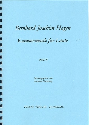 Kammermusik fr Laute und Streicher Faksimile (Partitur und 2 Stimmen)