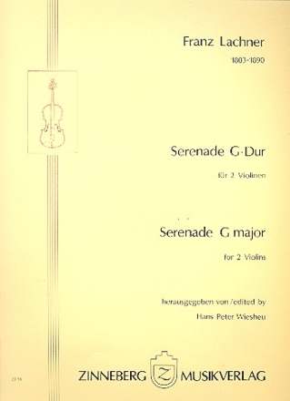 Serenade G-Dur fr 2 Violinen 2 Spielpartituren