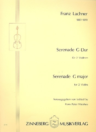 Serenade G-Dur fr 2 Violinen 2 Spielpartituren