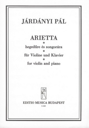 Ariette fr Violine und Klavier