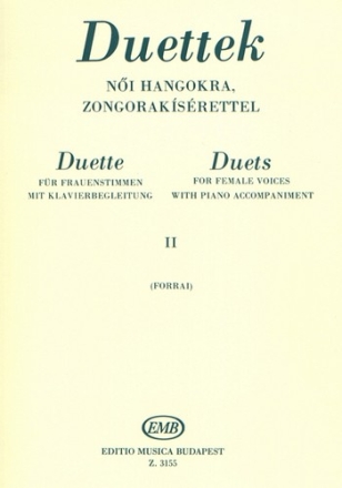 Duette von Mendelssohn bis Kodaly Band 2 fr 2 Frauenstimmen (dt/un)
