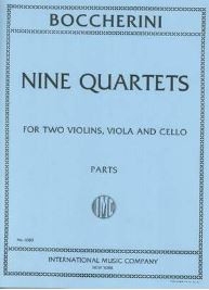 9 String Quartets for two violins, viola and cello parts