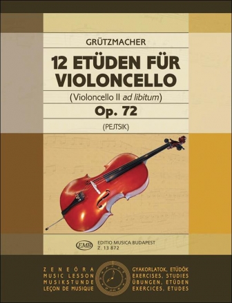 12 Etden op.72 fr Violoncello (2. Cello ad lib.)