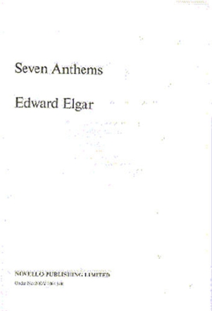 7 Anthems for 2-4 voices and organ (piano) score