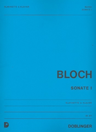 Sonate Nr.1 fr Klarinette und Klavier