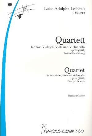Streichquartett op.34 fr zwei Violinen, Viola und Violoncello Partitur und Stimmen