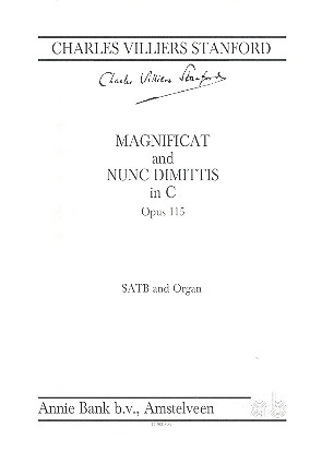 Magnificat and nunc dimittis c major op115 fr gem Chor und Orgel Partitur