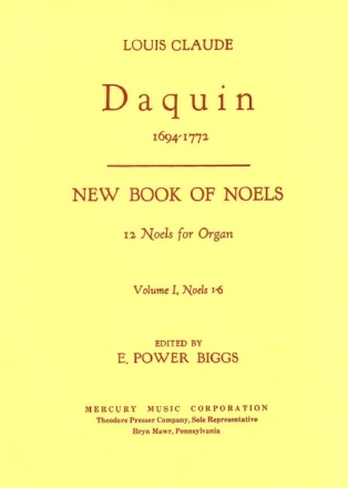 NEW BOOKS OF NOELS VOL.1 (NOS.1-6) FOR ORGAN POWER BIGGS, E., ED