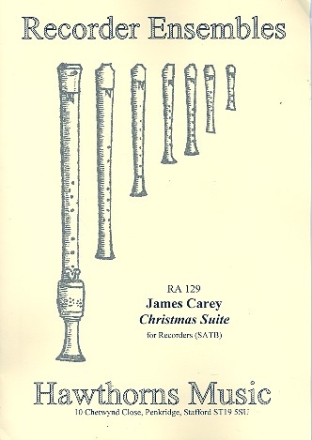 Christmas suite for 4 recorders (SATB) score and parts