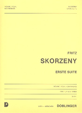 Erste Suite fr Violine, Viola und Kontraba Partitur und Stimmen