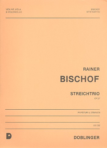 TRIO OP.27 FUER VIOLINE, VIOLA UND CELLO    PARTITUR UND STIMMEN