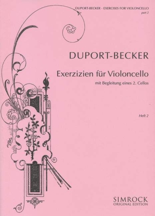 21 berhmte Exerzizien Band 2 (Nr.14-21) fr 2 Violoncelli Spielpartitur