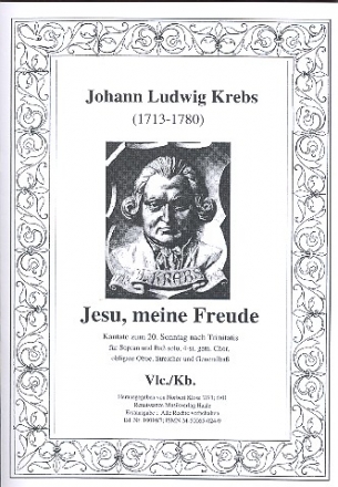 Jesu meine Freude Kantate fr Soli (SB), Chor und Orchester Cello / Ba