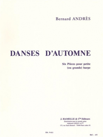 Danses d'automne 6 pices pour petite (ou grande) harpe