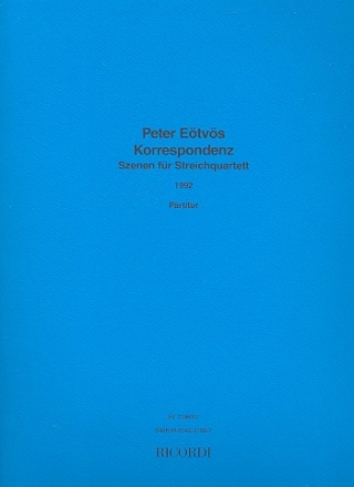 Korrespondenz fr Streichquartett, Partitur