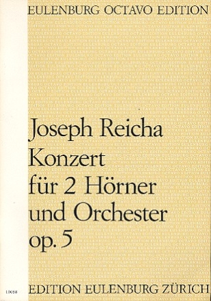 Konzert op.5 fr 2 Hrner und Orchester Partitur