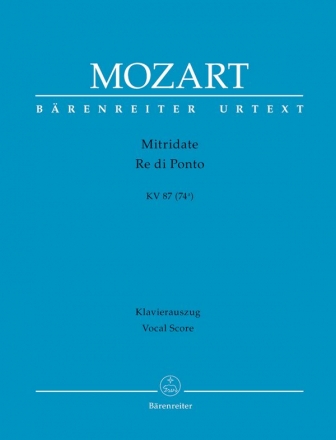 Mitridate Re di Ponto KV87 Klavierauszug (it/dt)