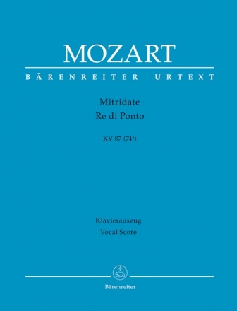 Mitridate Re di Ponto KV87  Klavierauszug (it/dt)