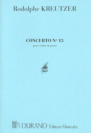 Concerto r majeur no.13 pour violon et piano