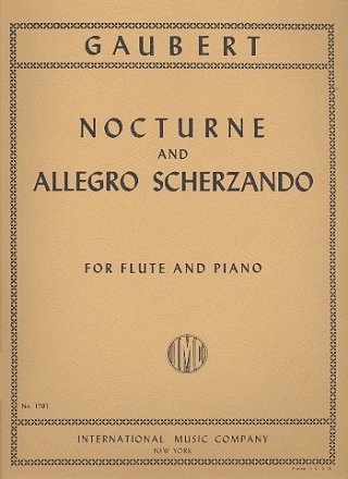 Nocturne and allegro scherzando for flute and piano