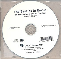 THE BEATLES IN REVUE CD WITH FULL PERFORMANCE AND ACCOMPANIMENT ONLY FEATURING 15 CLASSICS