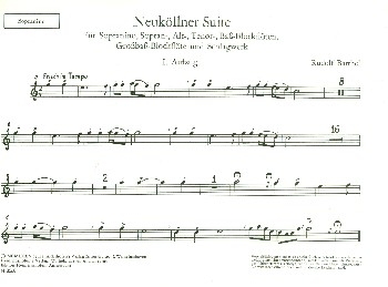 Neukllner Suite fr Sopranino, Sopran-, Alt-, Tenor- und Bablockflte Stimmen
