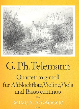 Quartett g-Moll fr Altblockflte, Violine, Viola und Bc Stimmen