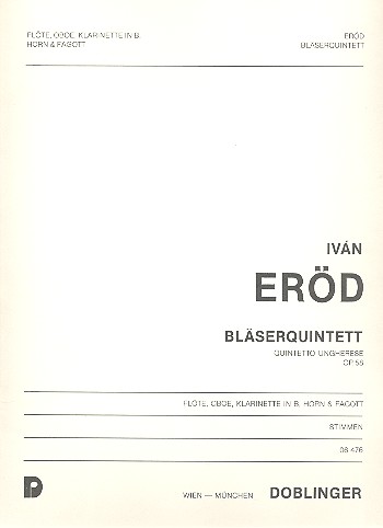 QUINTETT OP.58 FUER FLOETE, OBOE, KLARINETTE, HORN UND FAGOTT STIMMEN