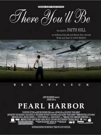 There you'll be: Einzelausgabe piano/vocal/chords Pearl Harbour (Film)