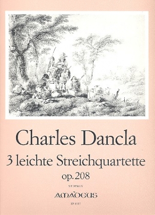 3 leichte Streichquartette op.208 fr Streichquartett Stimmen