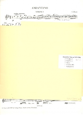 Andantino fr Streichorchester (Streichquartett) Stimmenset (3-3-2-2-1)