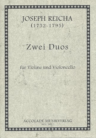 2 Duos fr Violine und Violoncello Partitur und Stimmen