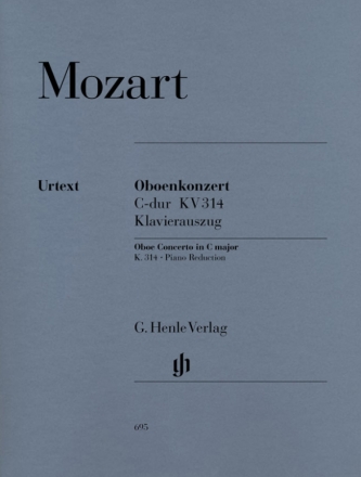 Konzert C-Dur KV314 für Oboe und Orchester Klavierauszug mit Solostimme