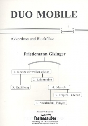 Duo mobile fr Flte und Akkordeon Spielpartitur