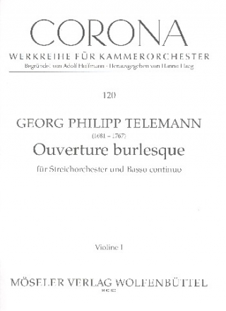 Ouverture burlesque TWV55:b8 fr Streichorchester und Bc Stimmensatz (3-3-2-3)